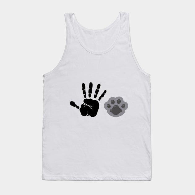 cat paw and hand Tank Top by Amadej